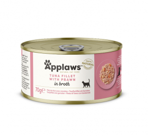 Applaws Cat Tuna Fillet with Prawn 6 x 70g